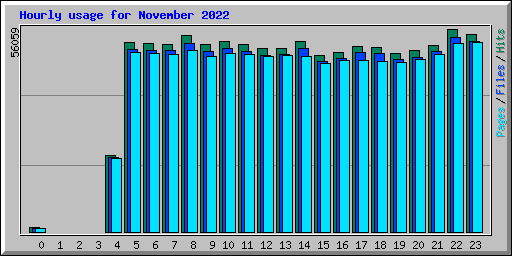 Hourly usage for November 2022